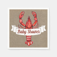 Cajun Crawfish & Faux Burlap Baby shower