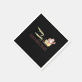 Serviette En Papier Cajun Père Noël Alligator Heaux Heaux Heaux Noël (Coin)