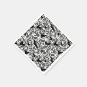 Serviette En Papier Calaveras décoratives Halloween (Coin)