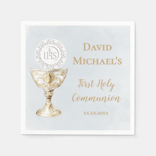 Serviette En Papier Calice Première Sainte Communion (Devant)