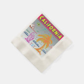 Serviette En Papier "CALIFORNIA" Plage de surfer serviettes (Coin)