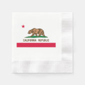Serviette En Papier California State Flag Design (Devant)