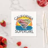 Serviette En Papier California Supergirl Sunset Graphic (En situation)