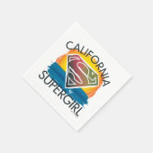Serviette En Papier California Supergirl Sunset Graphic (Coin)