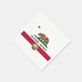 Serviette En Papier Californian Flag & Seal, Flag of California (Coin)
