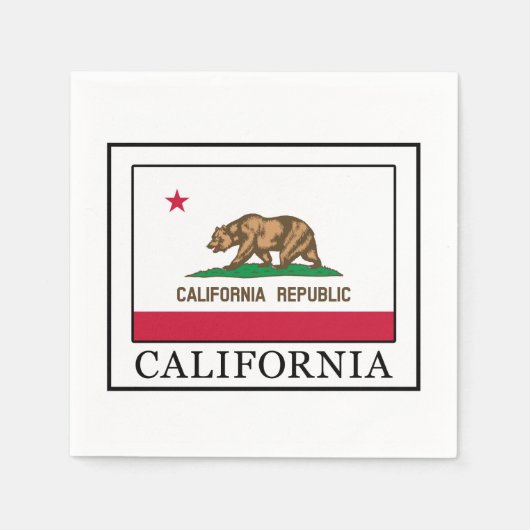 Serviette En Papier Californie (Devant)