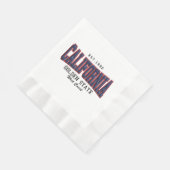 Serviette En Papier Californie 3D (Coin)