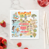 Serviette En Papier Californie du Sud (En situation)