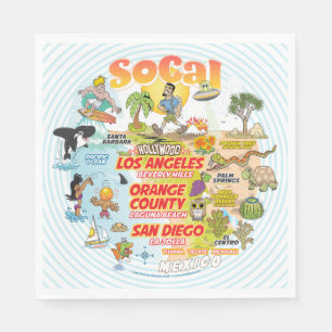 Serviette En Papier Californie du Sud