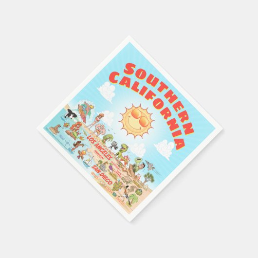 Serviette En Papier Californie du Sud (Coin)