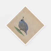 SERVIETTE EN PAPIER CALIFORNIE QUAIL (Coin)