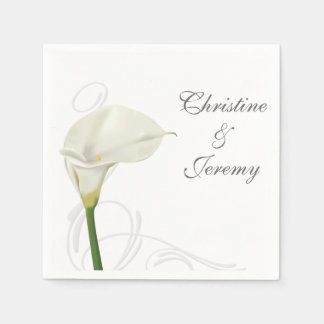 Serviette En Papier Calla Lily