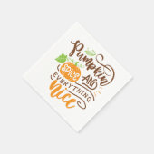 Serviette En Papier Calligraphie Citrouille épices et tout Nice (Coin)