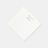 Serviette En Papier Calligraphie classique élégant simple (Coin)