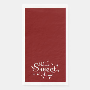 Serviette En Papier Calligraphie de fête et Stars 'Home Sweet Home'