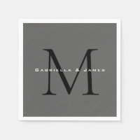 Calligraphie gris-noir monogramme