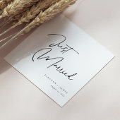 Serviette En Papier Calligraphie moderne Mariée : Personnalisée