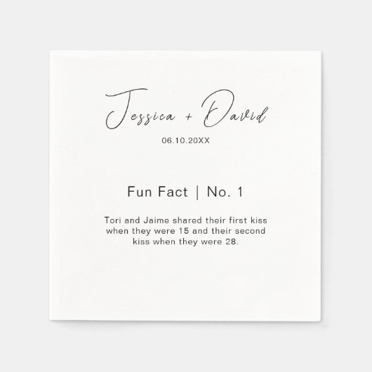 Serviette En Papier Calligraphie moderne Script Fun Fun Fun Fun Fun Ma (Devant)