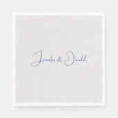 Serviette En Papier Calligraphie tendance écriture classique simple pe (Devant)