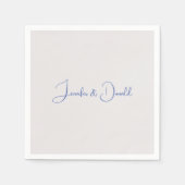 Serviette En Papier Calligraphie tendance écriture classique simple pe (Devant)