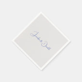 Serviette En Papier Calligraphie tendance écriture classique simple pe (Coin)