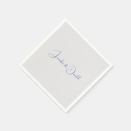 Serviette En Papier Calligraphie tendance écriture classique simple pe (Coin)