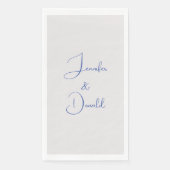 Serviette En Papier Calligraphie tendance écriture classique simple pe (Devant)