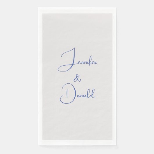 Serviette En Papier Calligraphie tendance écriture classique simple pe (Devant)