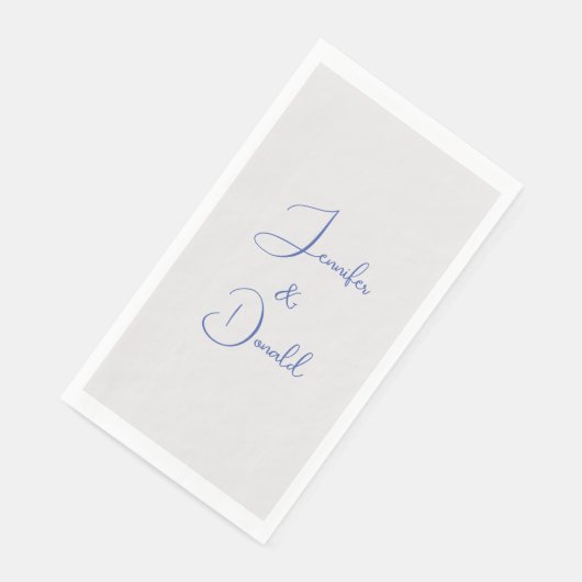 Serviette En Papier Calligraphie tendance écriture classique simple pe (Coin)