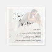 Serviette En Papier Calligraphie Whimsical moderne superposer Mariage  (Devant)