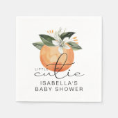 Serviette En Papier CALLIOPE Little Cutie Clementine Baby shower (Devant)