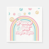 Serviette En Papier Calme Des Chiffres Simple Retro Summer Rainbow (Devant)