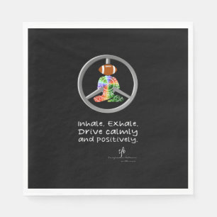 Serviette En Papier Calme Voiture Ride Accueil Couleurs tropicales Foo