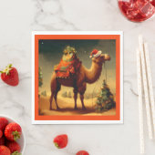 Serviette En Papier Camel de Noël 1 (En situation)