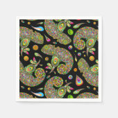 Serviette En Papier Caméléon Fantaisie Psychédélique (Devant)