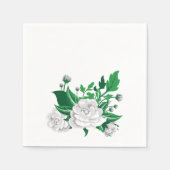 Serviette En Papier Camellias blancs (Devant)