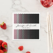 Serviette En Papier Cameo Pink et White Polka Dot (En situation)