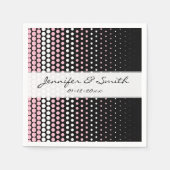 Serviette En Papier Cameo Pink et White Polka Dot (Devant)