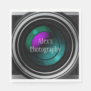 Serviette En Papier Camera Lens Photographie Design Papier Napkin