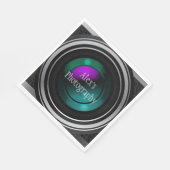 Serviette En Papier Camera Lens Photographie Design Papier Napkin (Coin)