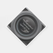 Serviette En Papier Camera Lens Photographie Design Papier Napkin (Coin)
