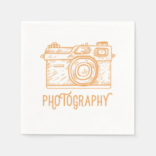 Serviette En Papier Camera Photography Vintage Retro Photographer Came