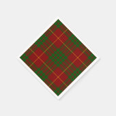 Serviette En Papier Cameron tartan rouge vert plaid (Coin)
