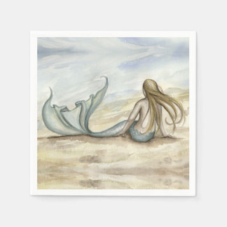 Serviette En Papier Camille Grimshaw bord de mer Mermaid Naples
