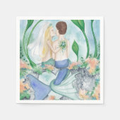 Serviette En Papier Camille Grimshaw I Do Mermaid Mariage Napkins (Devant)