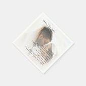 Serviette En Papier Camille Photo Mariage moderne (Coin)