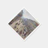 Serviette En Papier Camille Pissarro - Boulevard Montmartre, matin (Coin)