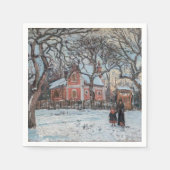 Serviette En Papier Camille Pissarro - Chataigniers a Louvecienne (Devant)