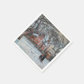 Serviette En Papier Camille Pissarro - Chataigniers a Louvecienne (Coin)