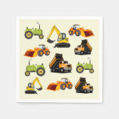 Serviette En Papier Camion à benne de construction (Devant)